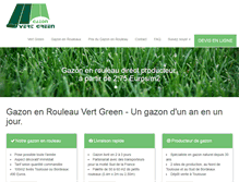 Tablet Screenshot of gazon-vert-green.com